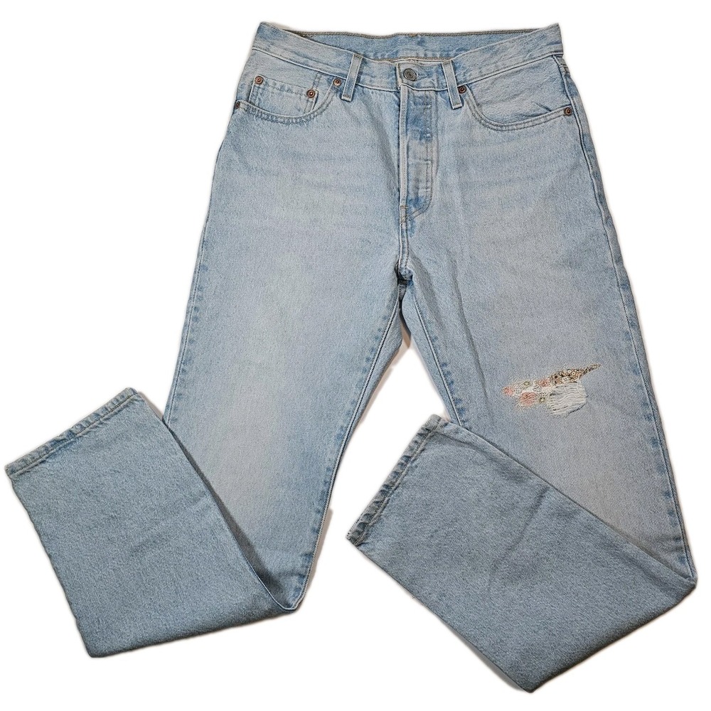 Levi's 501 Jeans 150 Anniversary Edition Women's Sz 28X30 Button Fly Denim